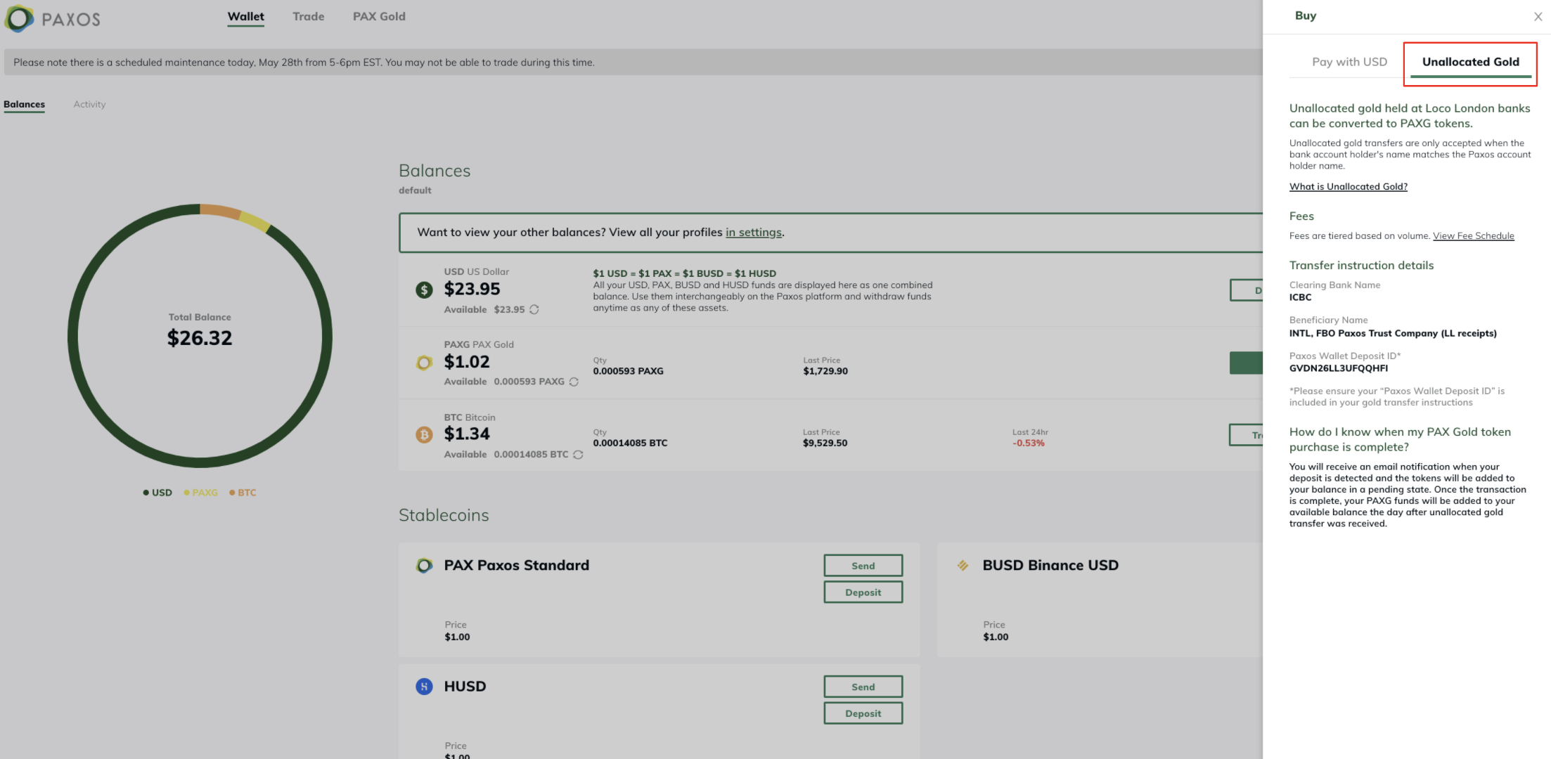 How to Buy/Sell(Redeem) PAX Gold – Paxos