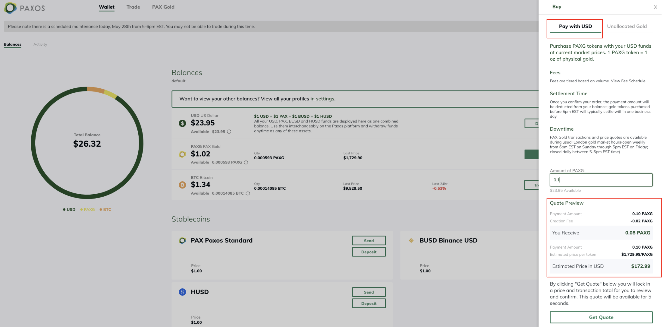 How to Buy/Sell(Redeem) PAX Gold - Paxos